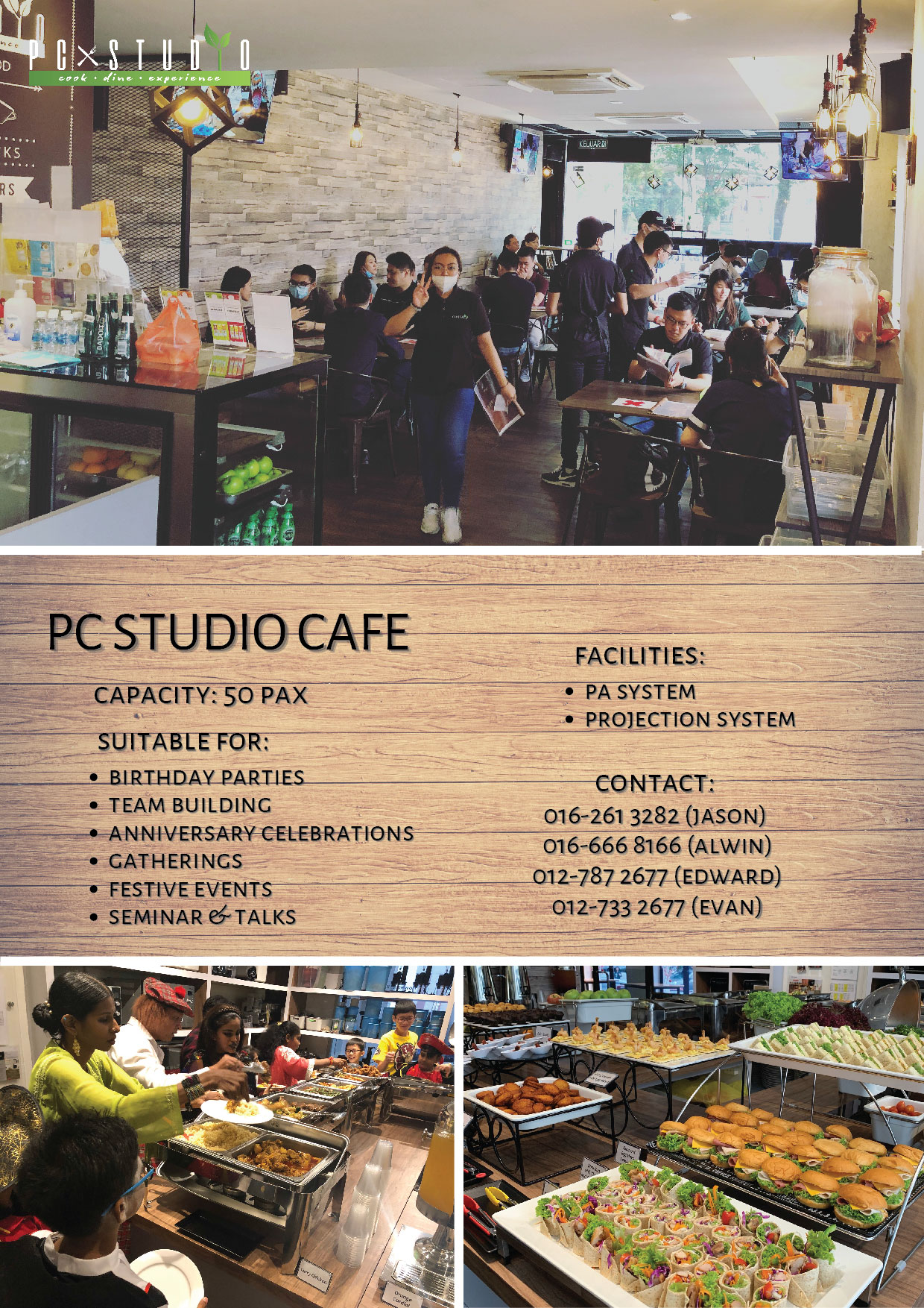 PC Studio Cafe  A Place to Learn and Enjoy Great Foods!